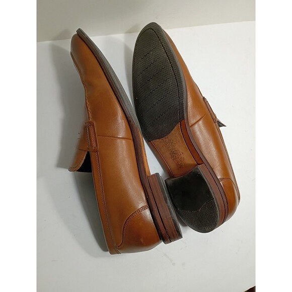 Cole Haan Mens British Tan Leather Penny Loafers C29038 Size 10M Slip On Shoes